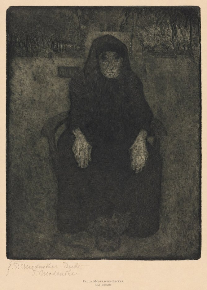 Paula Modersohn-Becker Old Woman No6 - Juliste