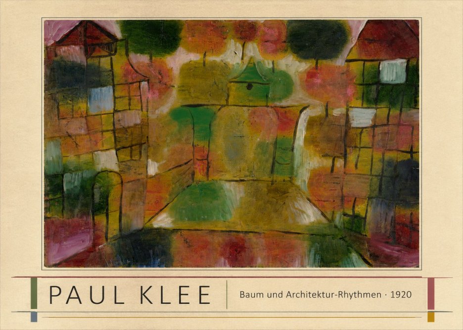 Paul Klee Baum Und Architektur-rhythmen No1 - Juliste