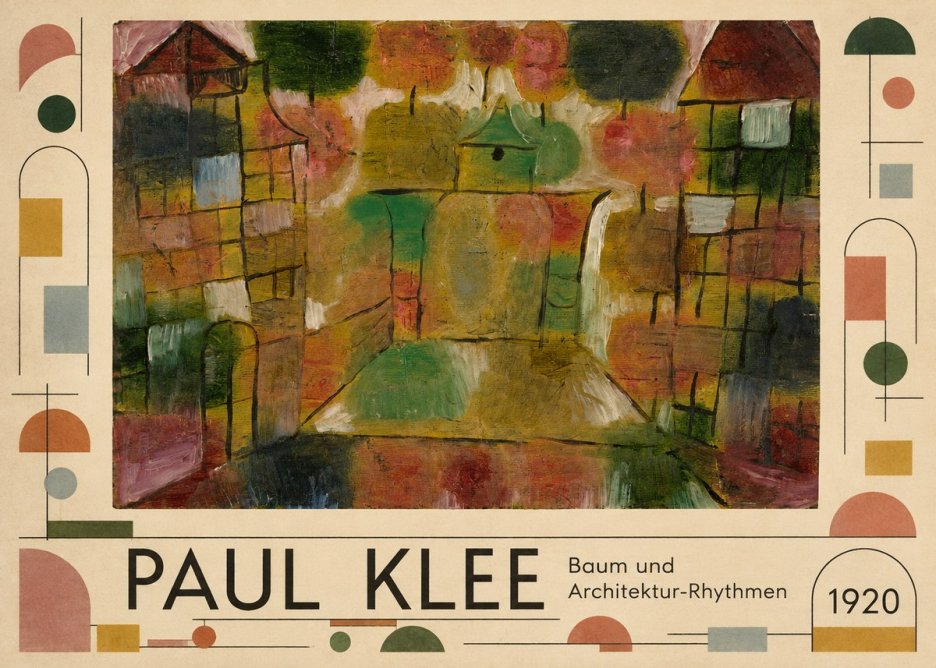 Paul Klee Baum Und Architektur-rhythmen No5 - Juliste