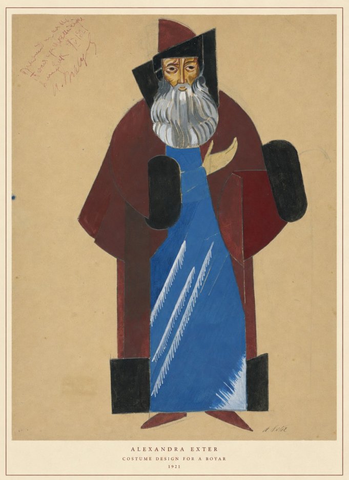Alexandra Exter Costume Design for a Boyar No6 - Juliste