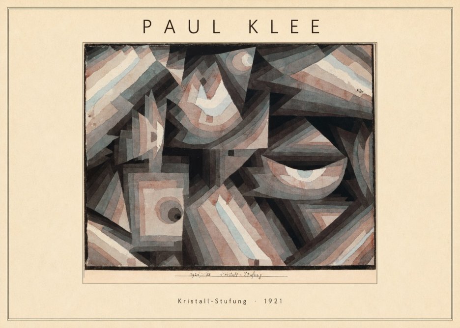 Paul Klee Kristall-stufung I No4 - Juliste