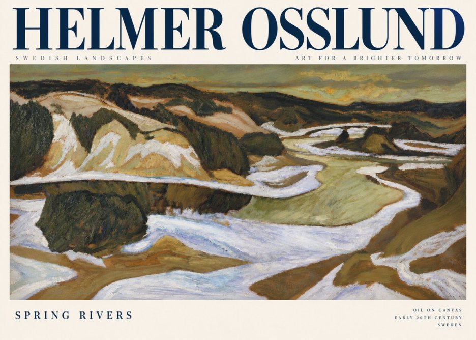 Helmer Osslund Spring Flood No5 - Juliste