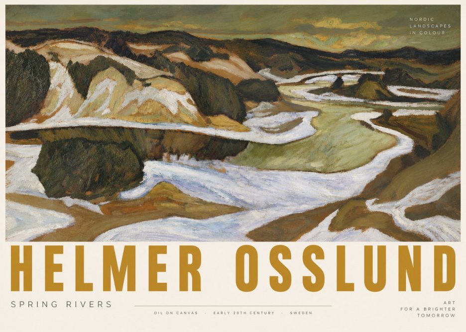 Helmer Osslund Spring Flood No6 - Juliste
