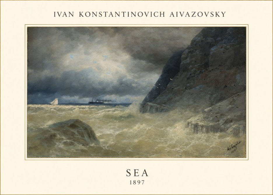 Ivan Konstantinovich Aivazovsky Sea No4 - Juliste