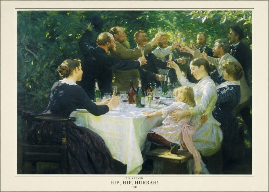 P.S. Krøyer Hip, Hip, Hurrah! No5 - Juliste