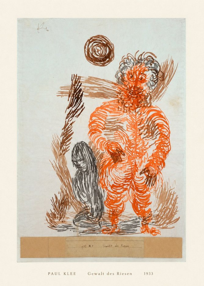 Paul Klee Gewalt Des Riesen II No5 - Juliste