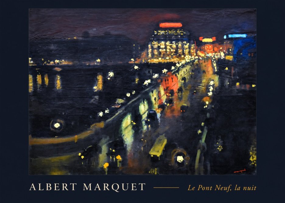 Albert Marquet Le Pont Neuf, La Nuit No2 - Juliste
