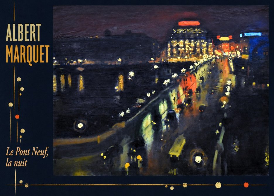 Albert Marquet Le Pont Neuf, La Nuit No3 - Juliste