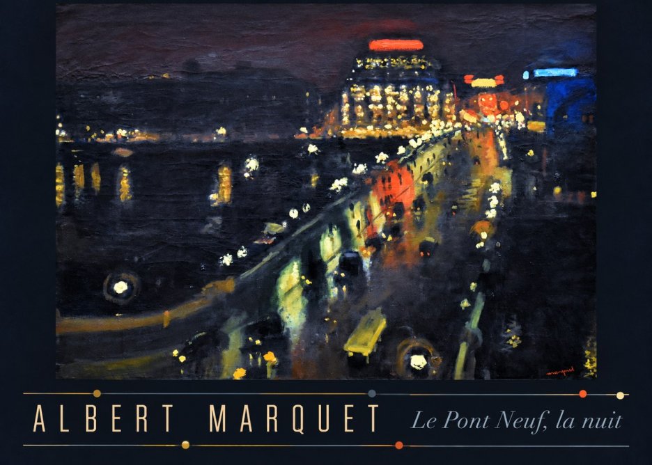 Albert Marquet Le Pont Neuf, La Nuit No4 - Juliste