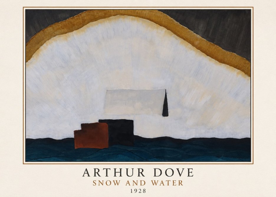 Arthur Dove Snow and Water No3 - Juliste