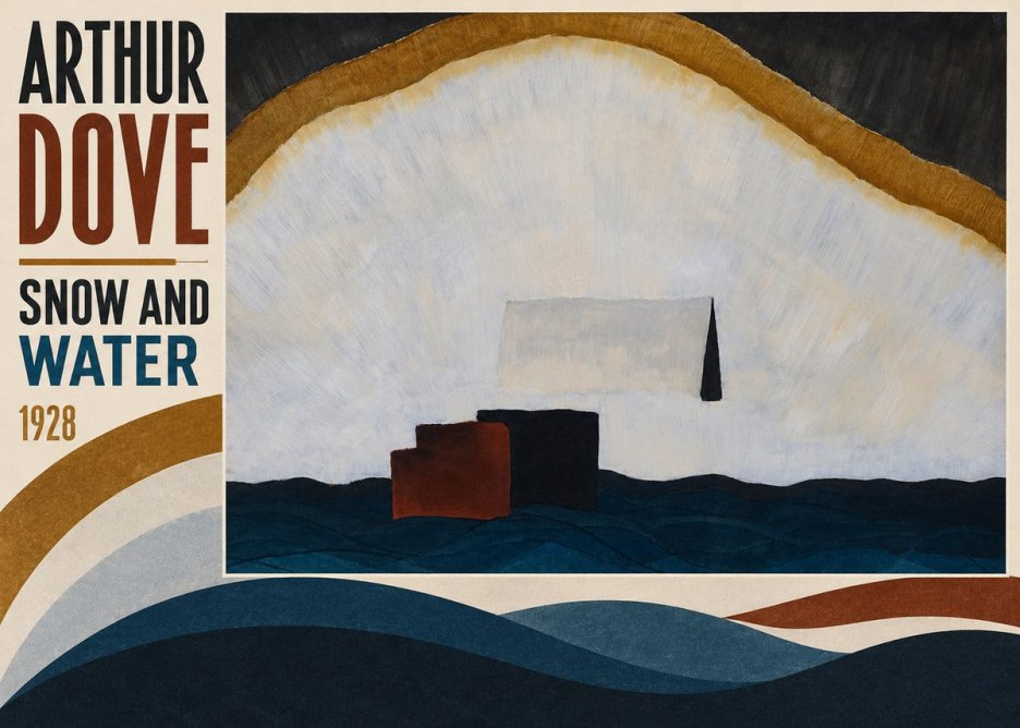 Arthur Dove Snow and Water No4 - Juliste