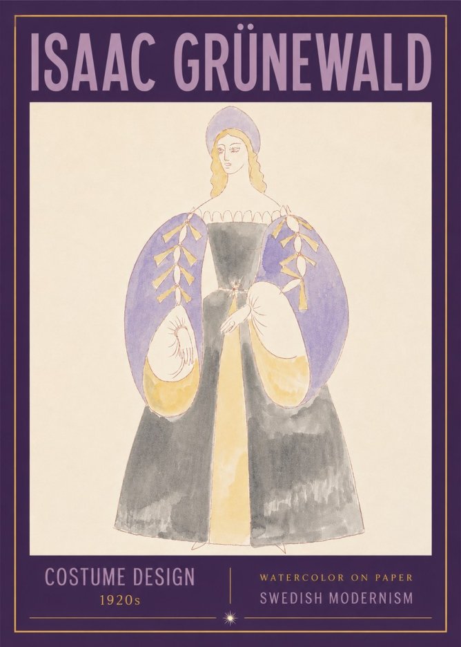 Isaac Grünewald Costume Design XIV No3 - Juliste