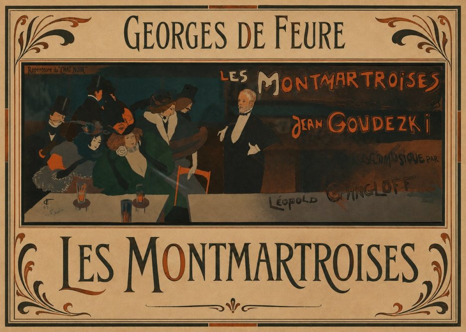Georges de Feure Les Montmartroises No1 - Juliste