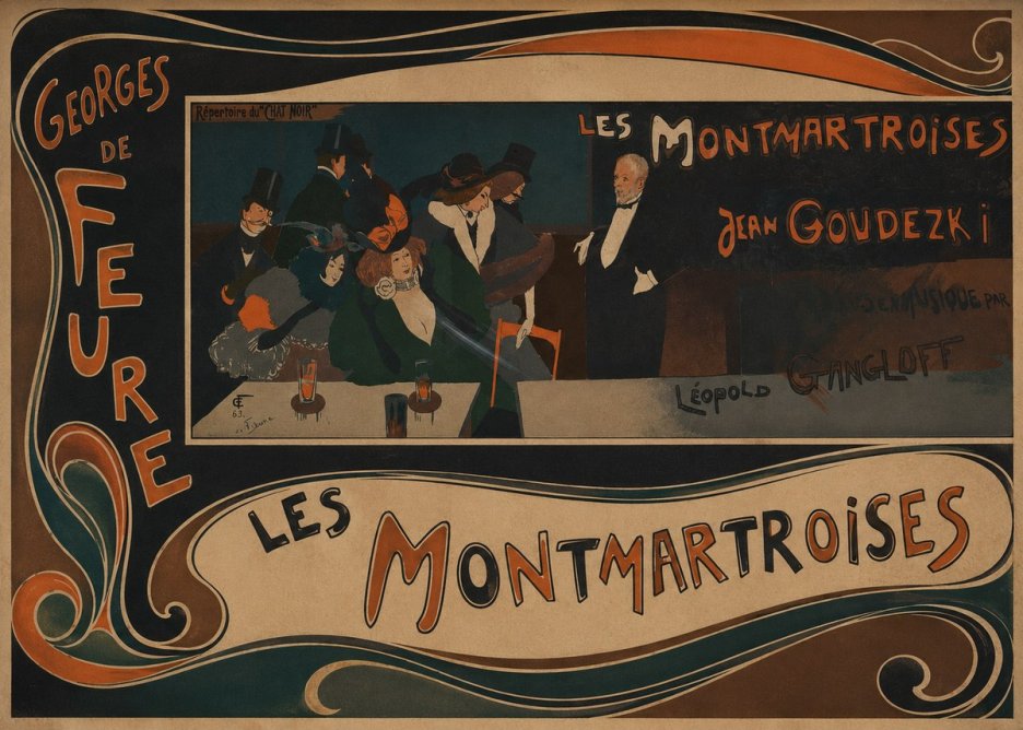 Georges de Feure Les Montmartroises No2 - Juliste