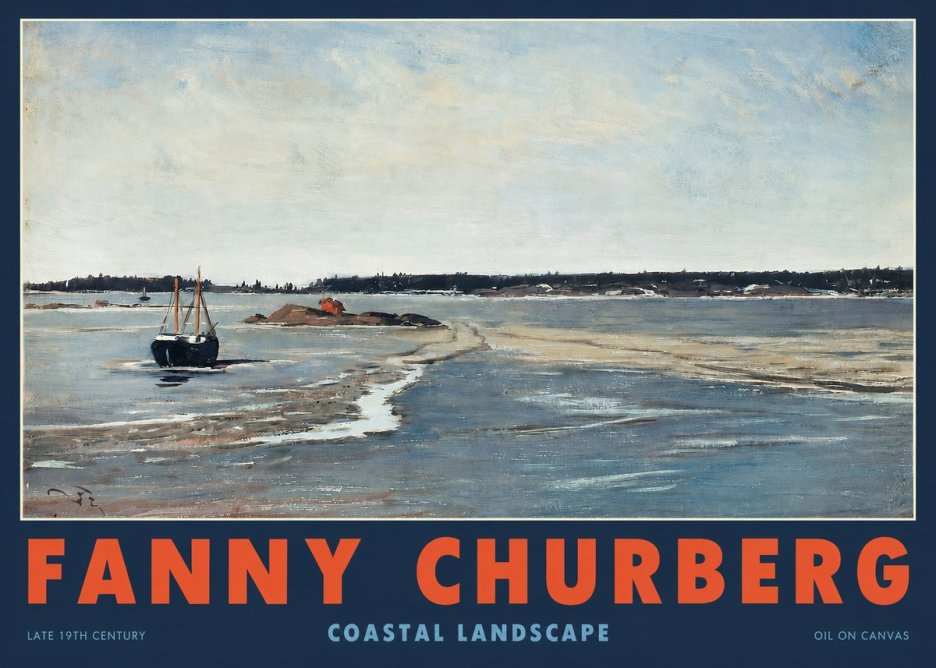 Fanny Churberg Coastal Landscape No2 - Juliste