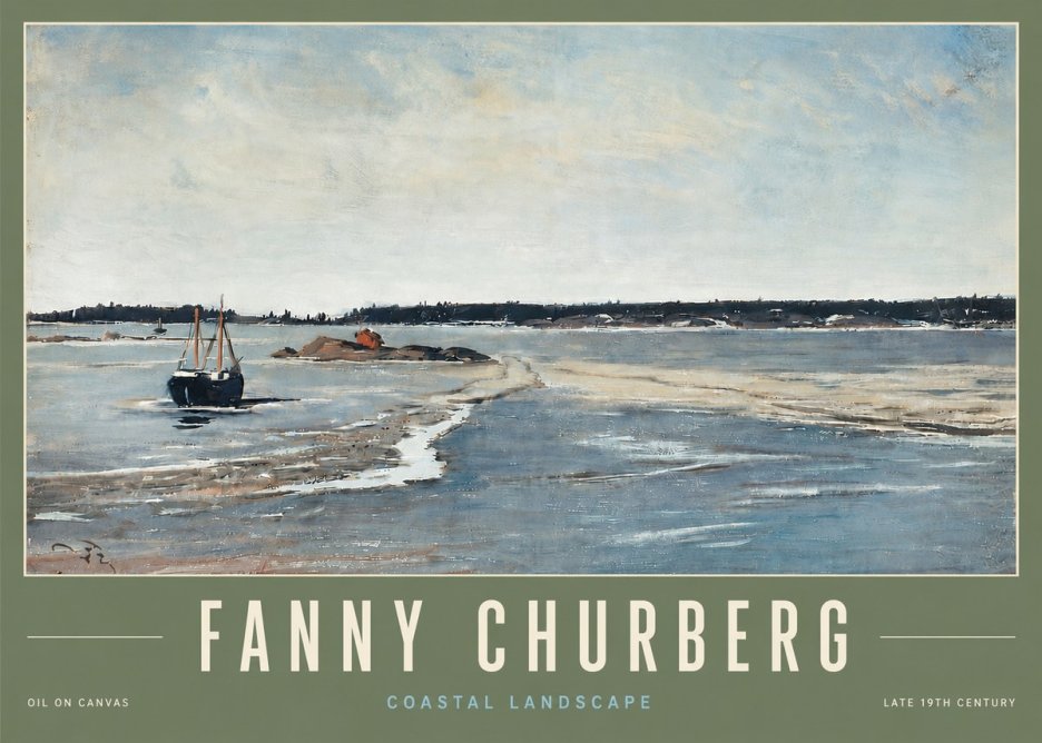 Fanny Churberg Coastal Landscape No5 - Juliste