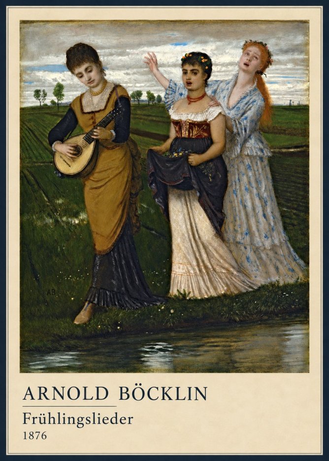 Arnold Böcklin Frühlingslieder No4 - Juliste
