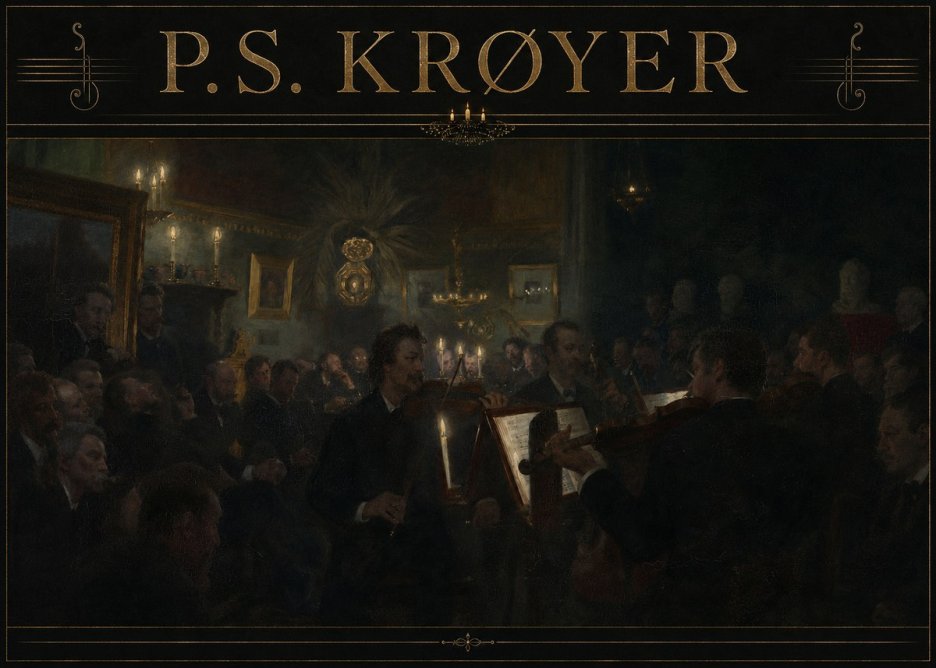 P.S. Krøyer An Evening at Høeberg's Home No3 - Juliste