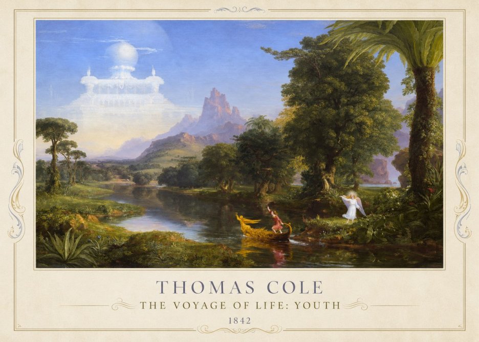 Thomas Cole The Voyage of Life: Youth IV No1 - Juliste