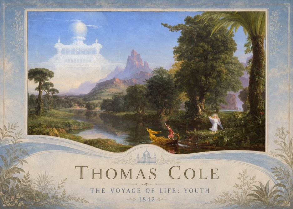 Thomas Cole The Voyage of Life: Youth IV No3 - Juliste