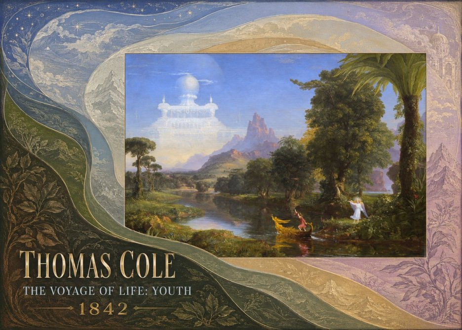 Thomas Cole The Voyage of Life: Youth IV No5 - Juliste