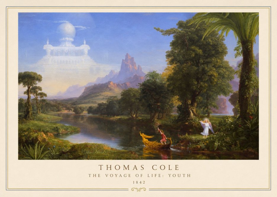 Thomas Cole The Voyage of Life: Youth IV No6 - Juliste