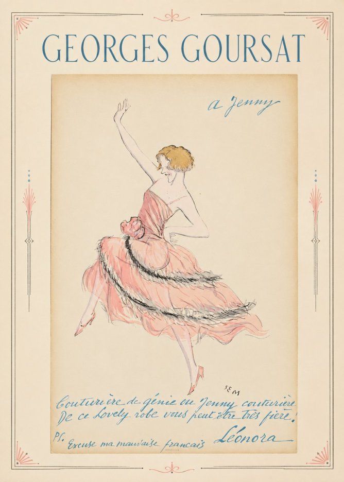 Georges Goursat A Jenny No2 - Juliste