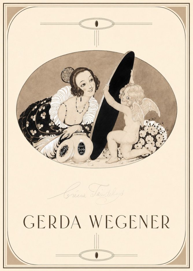 Gerda Wegener Crème Teindelys II No1 - Juliste