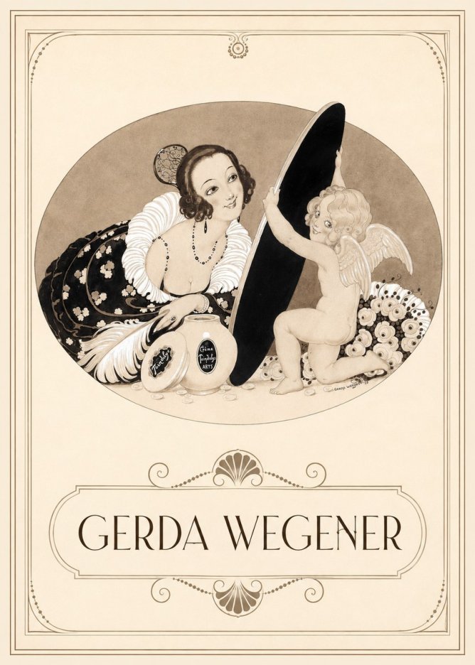 Gerda Wegener Crème Teindelys II No3 - Juliste
