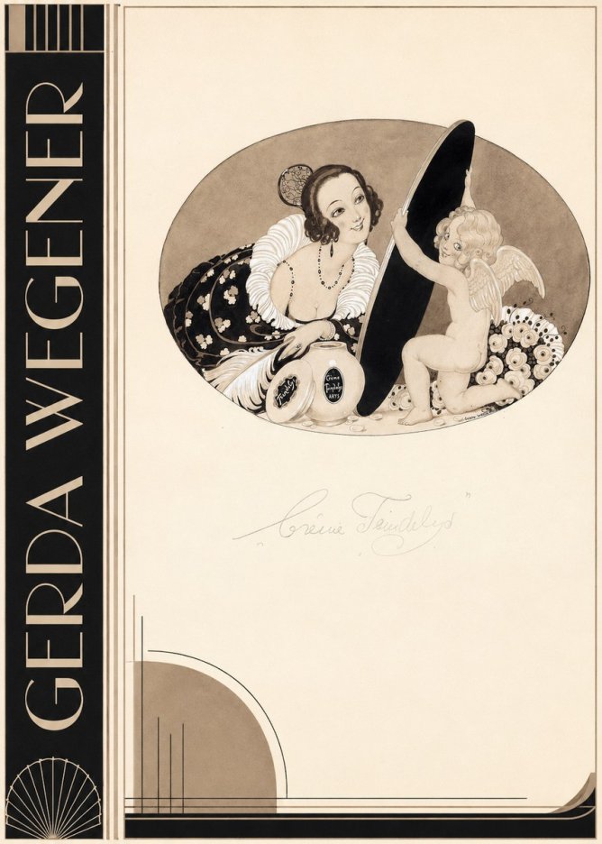 Gerda Wegener Crème Teindelys II No4 - Juliste