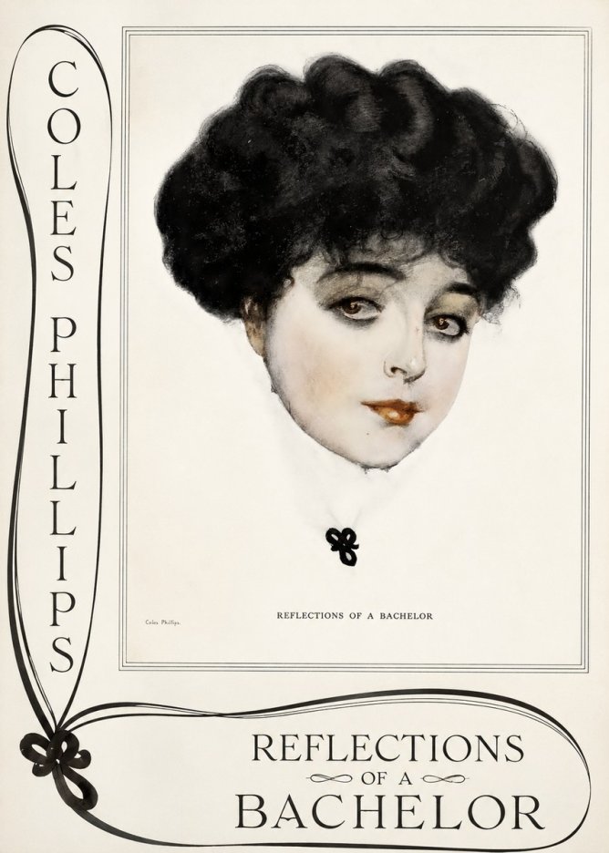 Coles Phillips Reflections of a Bachelor No2 - Juliste