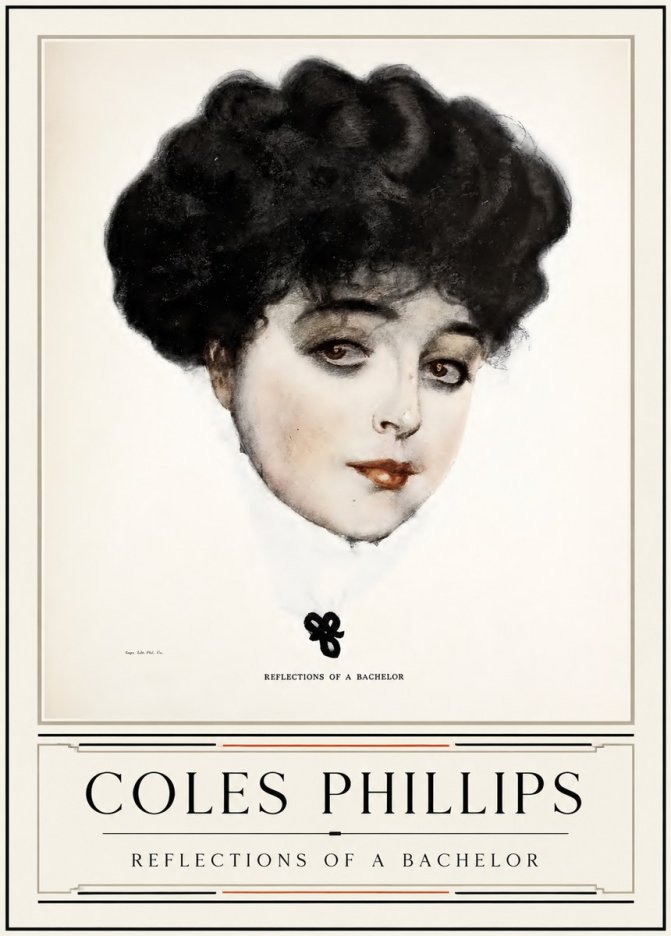 Coles Phillips Reflections of a Bachelor No3 - Juliste