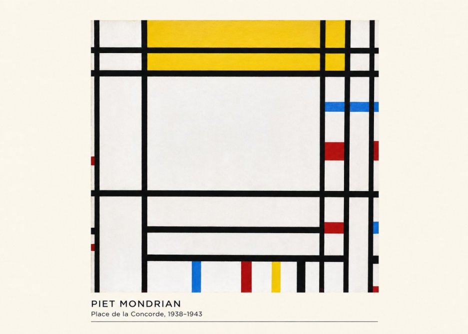 Piet Mondrian Place De La Concorde No4 - Juliste