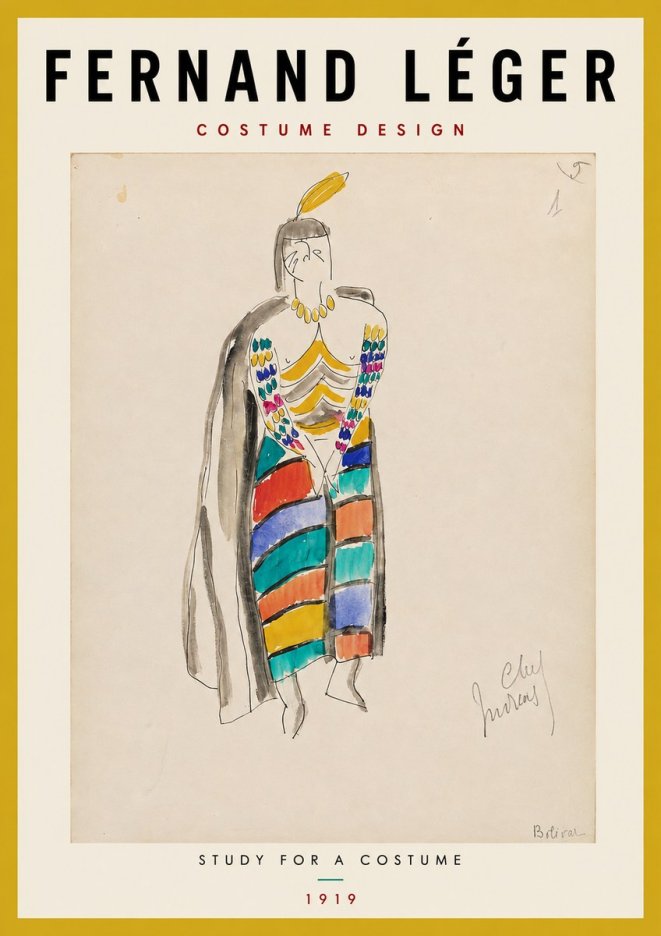 Fernand Léger Chef Moreau No2 - Juliste