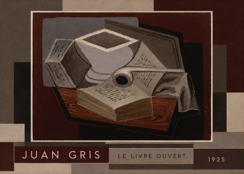Juan Gris Le Livre Ouvert No2 - Juliste