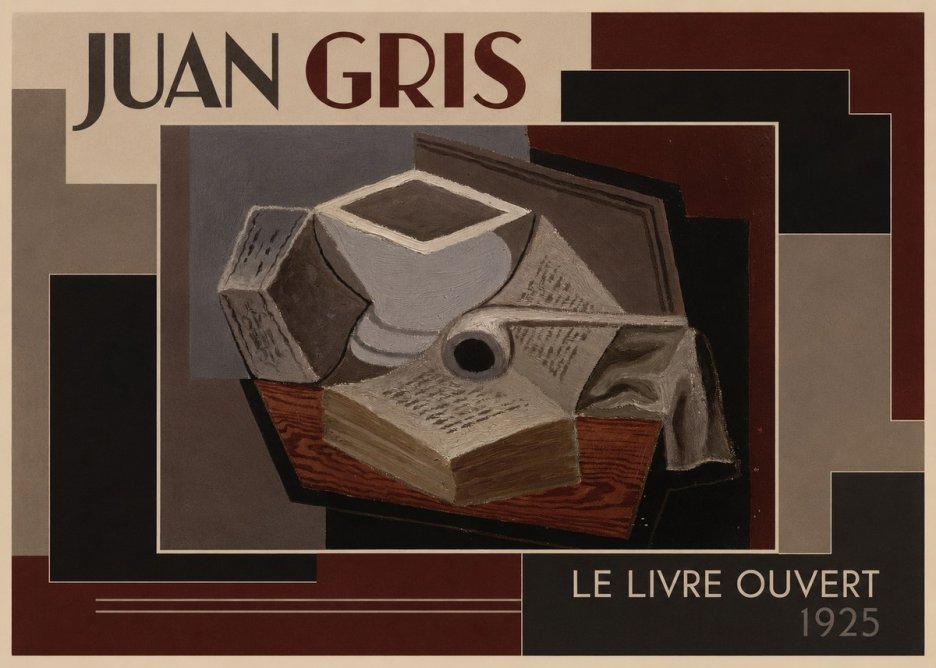 Juan Gris Le Livre Ouvert No4 - Juliste