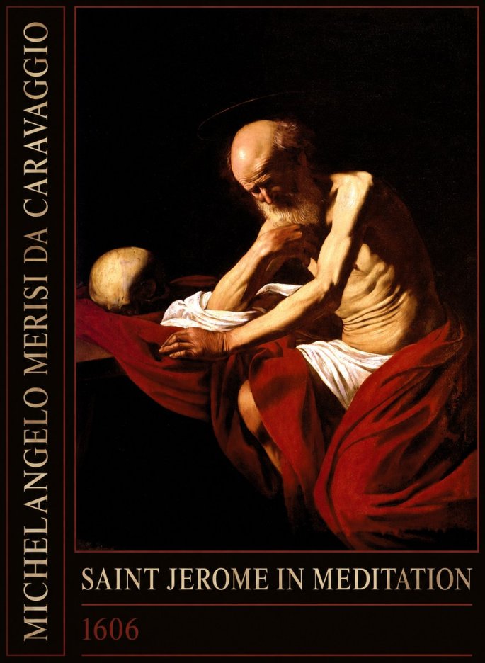 Michelangelo Merisi da Caravaggio Saint Jerome in Meditation I No2 - Juliste