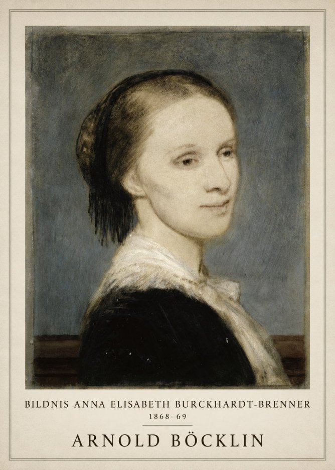 Arnold Böcklin Bildnis Anna Elisabeth Burckhardt-brenner No1 - Juliste