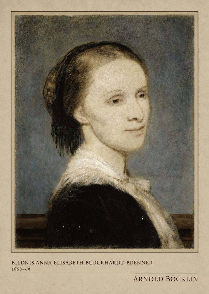Arnold Böcklin Bildnis Anna Elisabeth Burckhardt-brenner No4 - Juliste