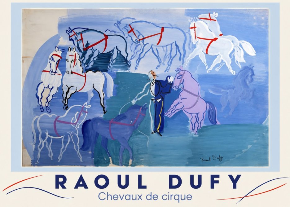 Raoul Dufy Chevaux De Cirque No3 - Juliste