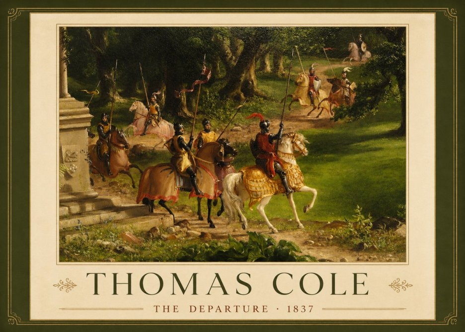 Thomas Cole The Departure III No1 - Juliste