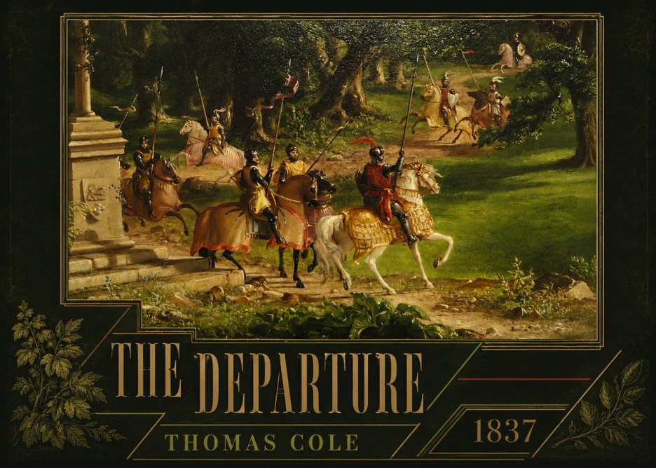 Thomas Cole The Departure III No3 - Juliste