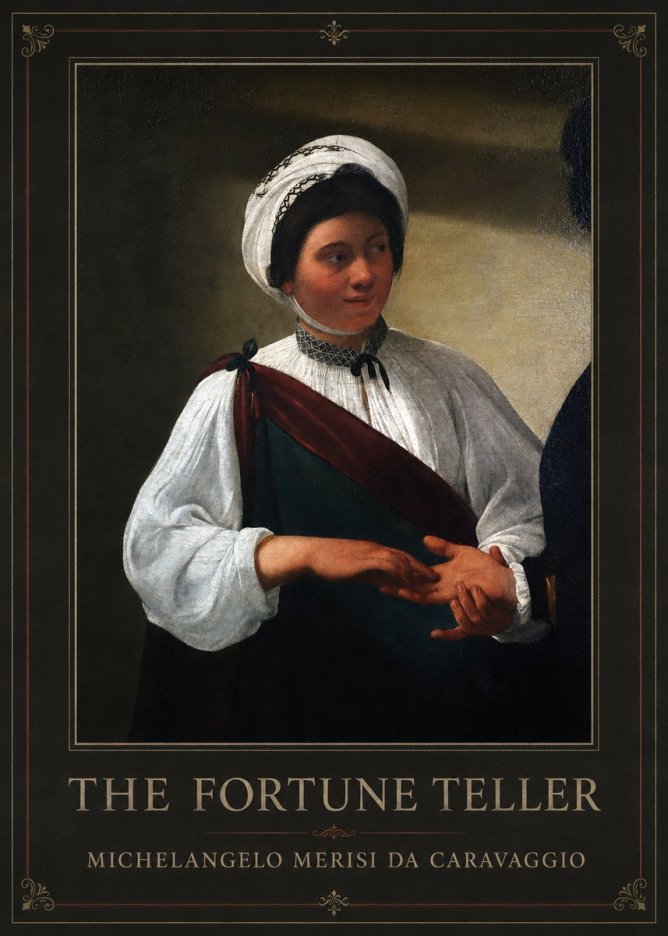 Michelangelo Merisi da Caravaggio The Fortune Teller IV No1 - Juliste