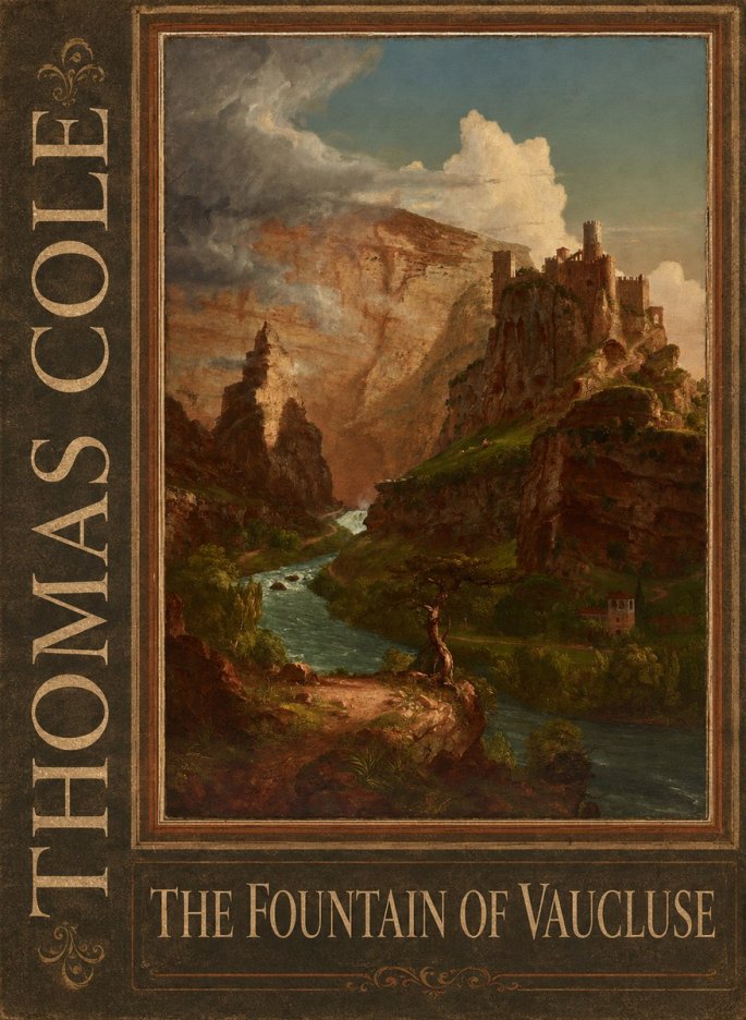 Thomas Cole The Fountain of Vaucluse II No2 - Juliste