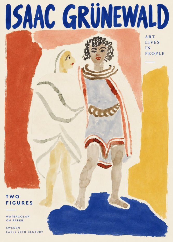 Isaac Grünewald Figures No3 - Juliste