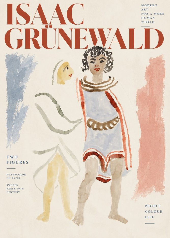 Isaac Grünewald Figures No4 - Juliste
