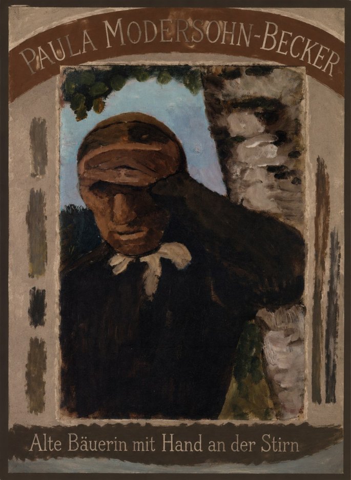 Paula Modersohn-Becker Alte Bäuerin Mit Hand an Der Stirn No4 - Juliste