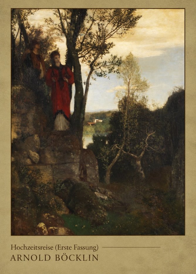 Arnold Böcklin Hochzeitsreise (Erste Fassung) No3 - Juliste