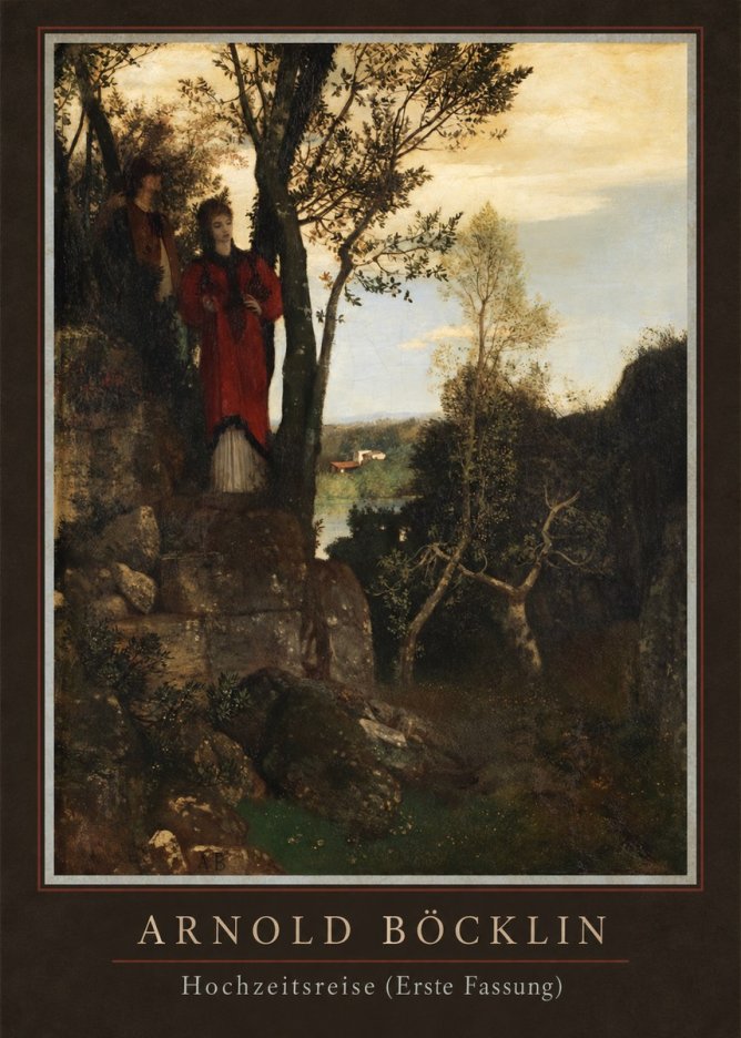 Arnold Böcklin Hochzeitsreise (Erste Fassung) No4 - Juliste