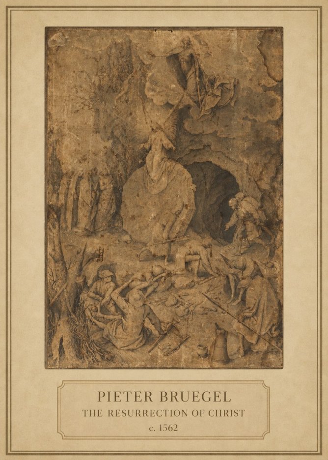 Pieter Bruegel The Resurrection of Christ No1 - Juliste